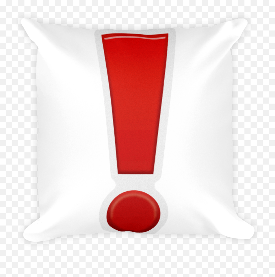 Exclamation Mark - Throw Pillow Emoji,Red Emoji Pillow