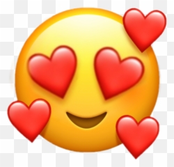 Love Emoji Baby Hearts - Face Png