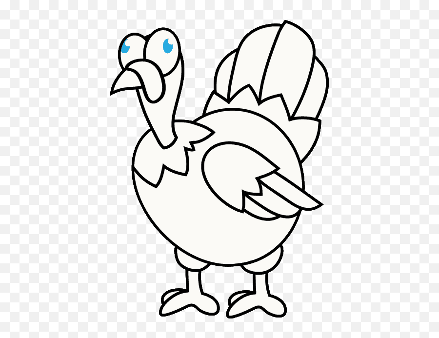 How To Draw A Cartoon Turkey In A Few Easy Steps Easy - Draw A Turkey Emoji,Turkey Emoji
