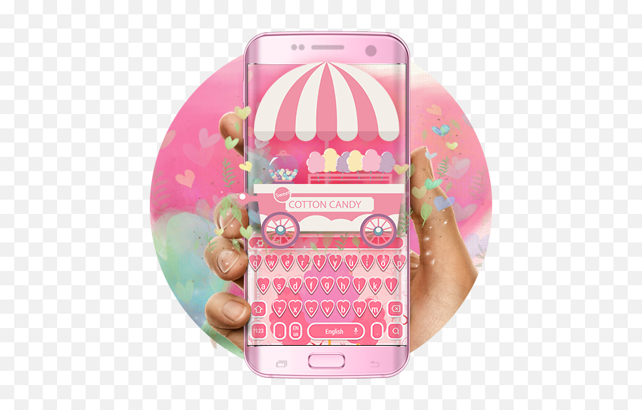 Cotton Candy Cardioid Pink Keyboard U2013 Applications Sur - Mobile Phone Emoji,Cotton Candy Emoji