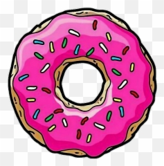 Donut Clipart Tumblr - Transparent Simpsons Donut Png Emoji,Emojios