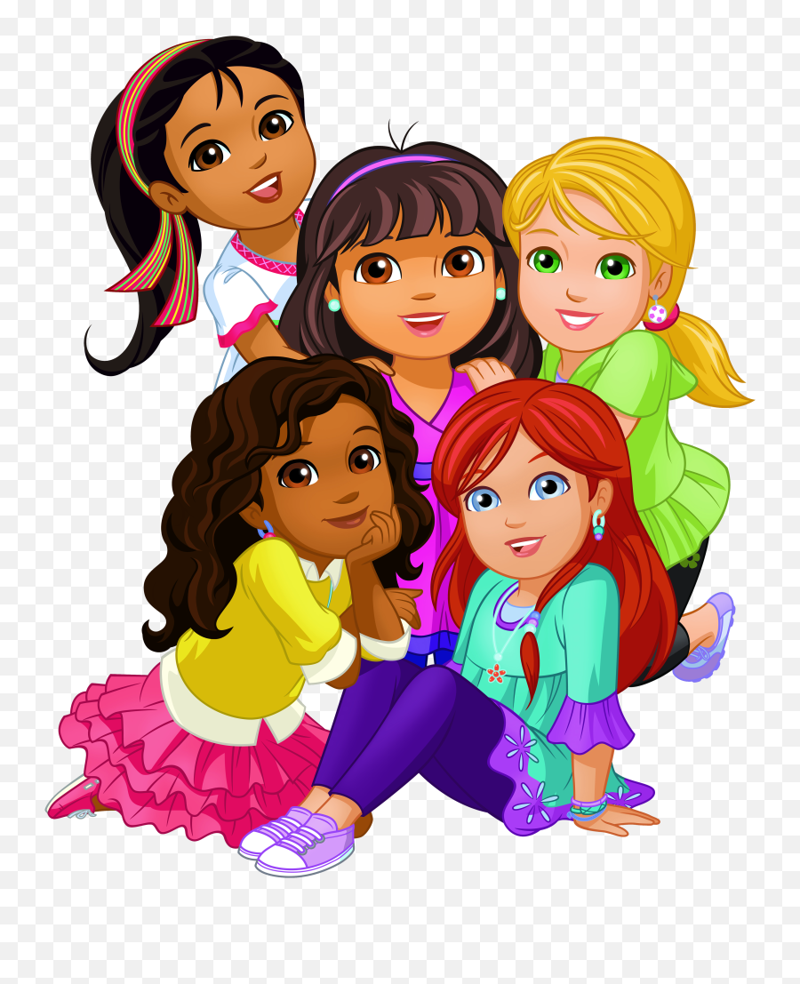 Friendship Friends Clipart Png - Friends Cartoon Images Girls Emoji,Friendship Emoji