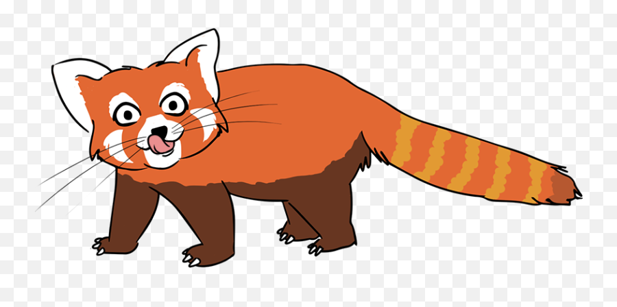 Clipart Panda Realistic Cartoon - Red Panda Clipart Emoji,Red Panda Emoji