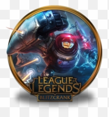 Blitzcrank Riot Icon League Of Legends Gold Border Iconset - Riot Blitzcrank Splash Art Emoji,Riot Emoji