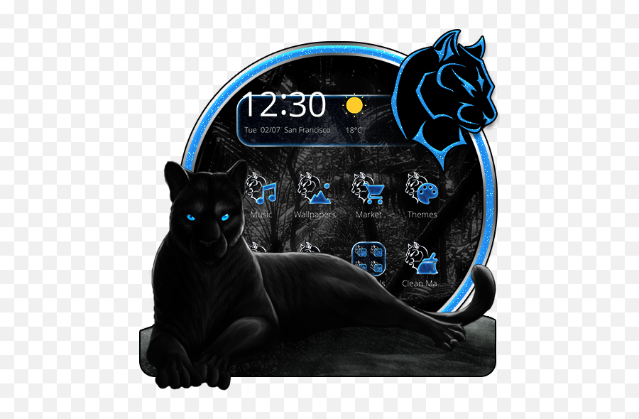 Spiteful Black Pantera Theme U2013 Apps Bei Google Play - Tema Harimau Kumbang Emoji,Jaguar Emoji