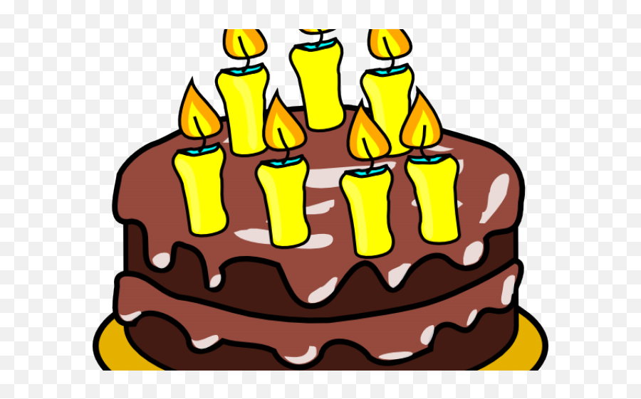 Pizza Birthday Cake Clipart - Birthday Cake With Candles Clipart Emoji,Bizcochos De Emoji