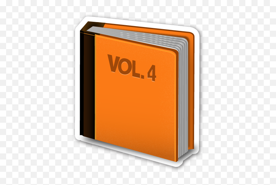 Orange Book - Sticker Emoji,Orange Emoji