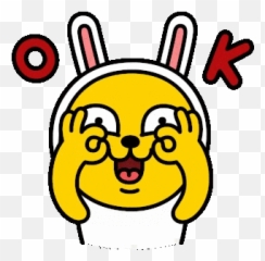 Kakao Friends Transparent u0026 PNG Clipart Free Download - YWD Okay Emoji