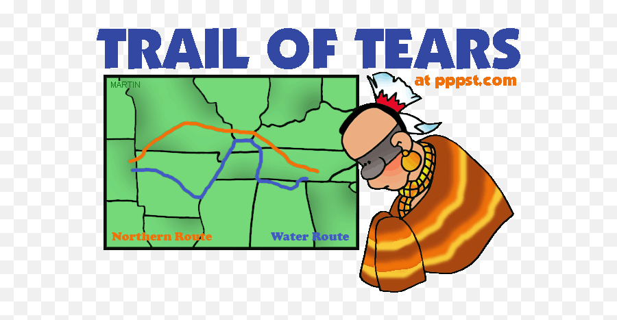 Trail Of Tears Clipart - Removal Act Trail Of Tears Emoji,Crocodile Tears Emoji