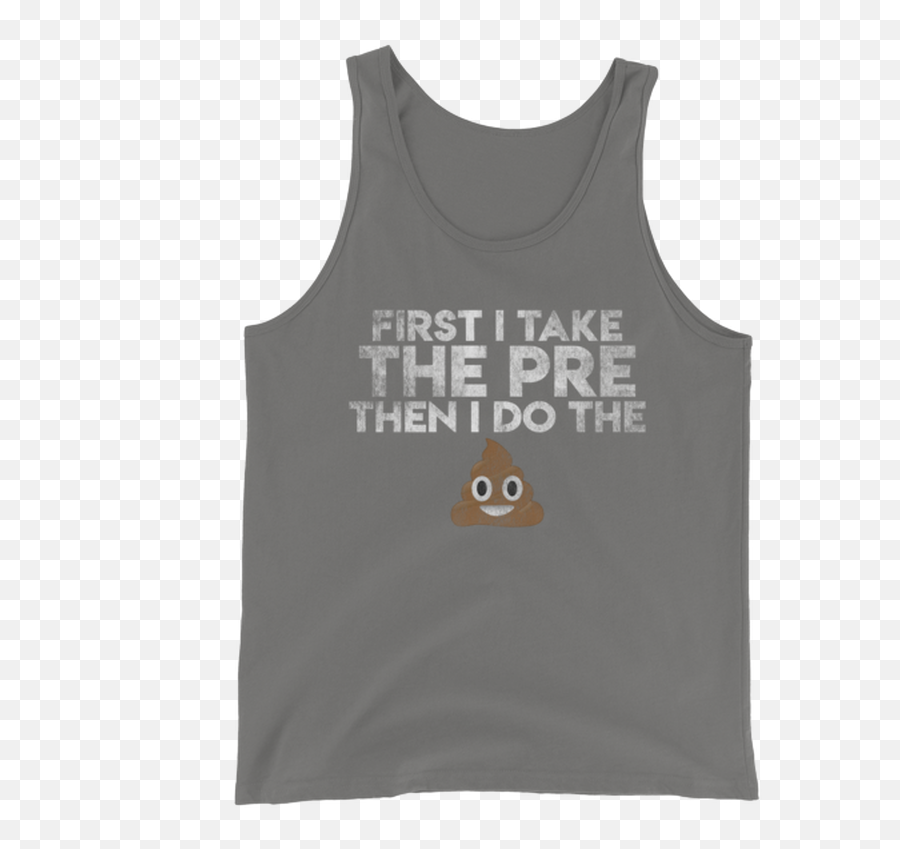 First I Take The Pre Bella Canvas Mens Tank - Sleeveless Shirt Emoji,Corn Emoticon