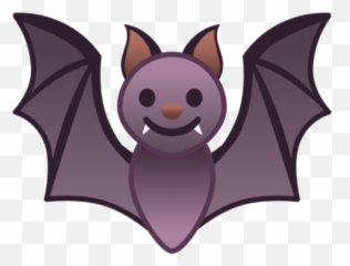 Bat Purple Emoji - Bat Emoji,Purple Emoji