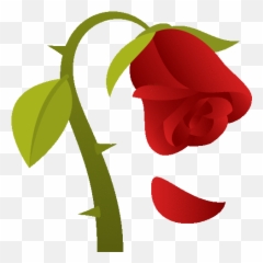 Wilted Flower Nature Gif - Dead Rose Emoji Png