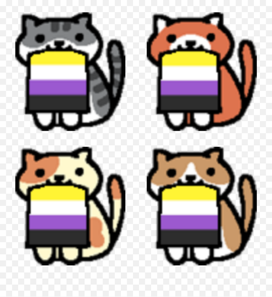Nonbinary Pride Sticker - Soft Emoji,Purple Pickle Emoji