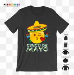 Shirt Kids Women Kiss Sombrero Maracas Emoji