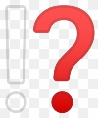 Exclamation Question Mark Emoji - Signos De Interrogacion Y Exclamacion Png
