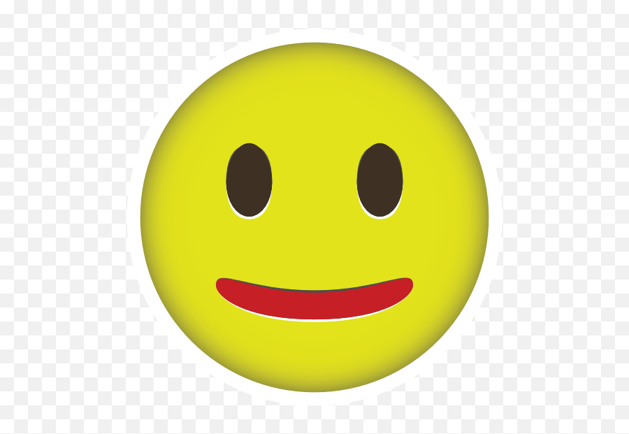 Phone Emoji Sticker Moderately Happy - Smiley Bof,Grimacing Emoji