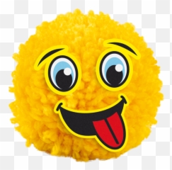 Ses Creative Pom Emoticons - Pompones De Lana Con Ojos Y Boca Emoji