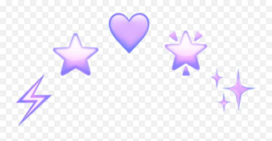 Download Purple Crown Emoji Emojis Tumblr Stars Png Tumblr - Heart Emoji Png Yellow,Aesthetic Emojis
