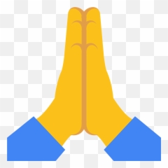 Thankful Emoji - Emoji Praying Hands Vector,Flexing Emoji