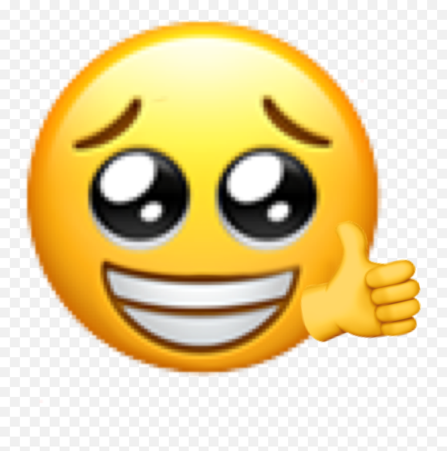 Emoji Fake Thumbsup Fakesmile Newemoji - Smiley,Fake Emoji