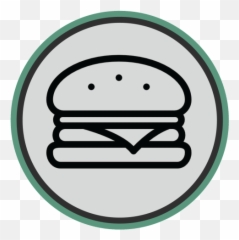 Burger Clipart Black And White Transparent Background Emoji