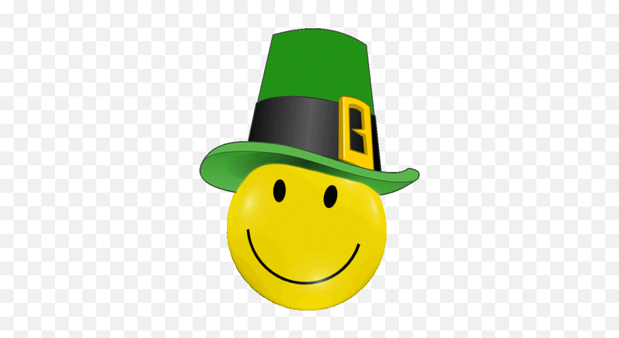 Smileys For Saint Patricks Day - Leprechaun Hat Clip Art Emoji,St Patrick's Day Emoticons