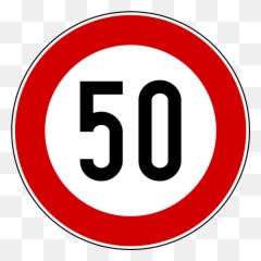 Italian Traffic Signs - Speed Limit Uae Emoji