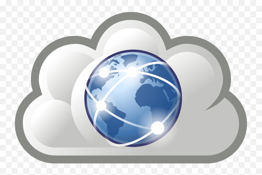 Clipart Globe Mission Transparent - World Wide Web Cloud Emoji,Cloud Earth Emoji