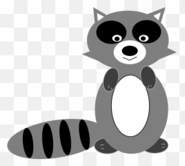 Free Raccoon Clipart - Transparent Raccoon Clipart Png Emoji,Raccoon Emoji Copy