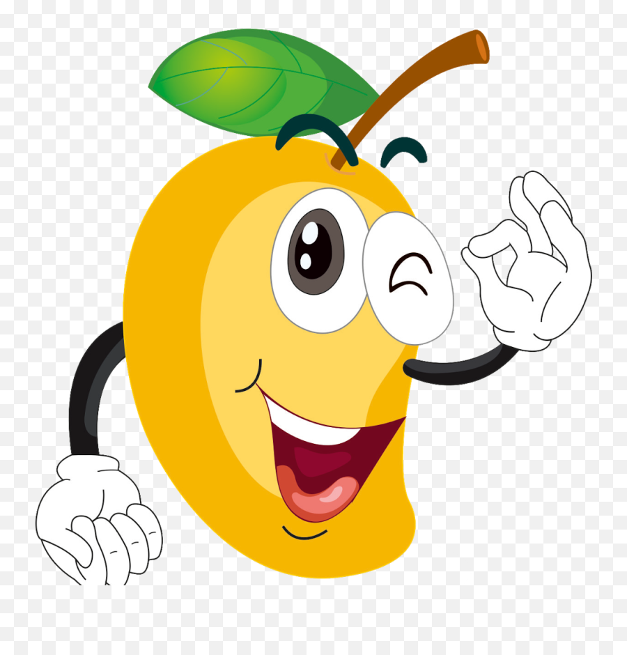 Mangoes Mumbai - Smiling Mango Emoji,Mango Emoticon
