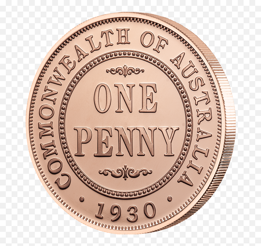 1930 Penny Rose Gold Plated Commenorative - Emblem Emoji,Coin Emoji