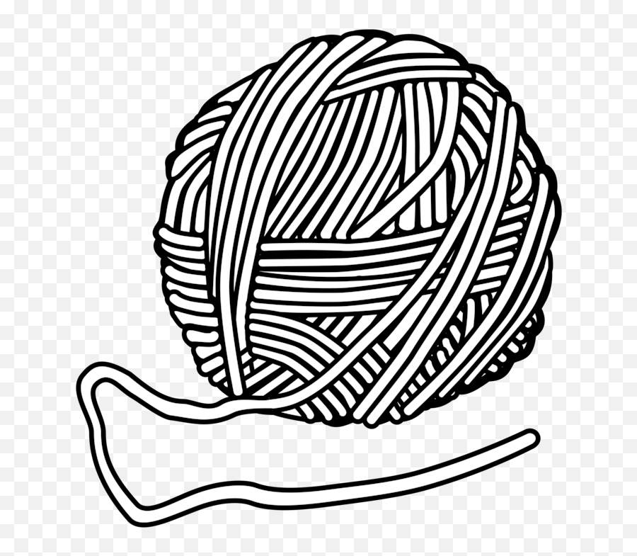 Crochet Vector Knitting Needle Transparent U0026 Png Clipart - Yarn Clipart Black And White Emoji,Yarn Emoji