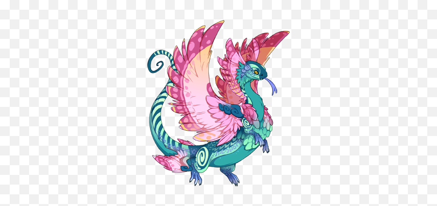 I Hatched This Cotton Candy Cutie U003c3 Dragon Share Flight - Flight Rising Flower Dragons Emoji,Cotton Candy Emoji