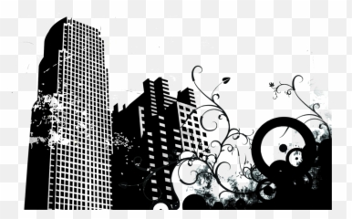 Urban Landscape Psd Official Psds - Skyscraper Black And White Png Emoji,Urban Emoji