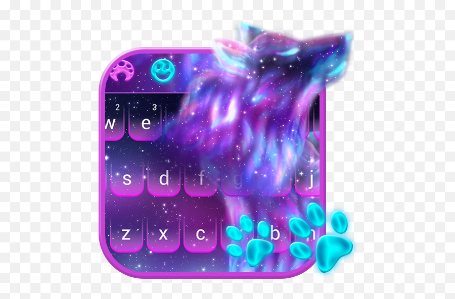 Night Sky Spirit Wolf Keyboard Theme - Apps On Google Play Keyboard Theme Icon Emoji,Night Sky Emoji