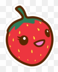 Kawaii Sticker Clipart Png Download - Strawberry Cute Emoji