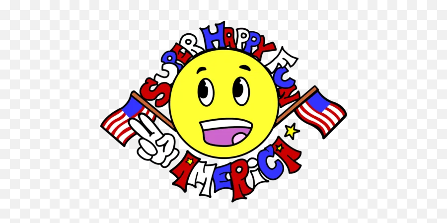 Parade - Super Happy Fun America Emoji,Lying Down Emoticon