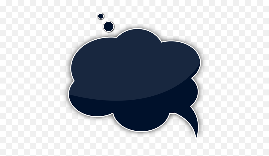 Vector Image Of Cloud Shaped Talking Bubble - Vector Images Of Speech Bubble Emoji,Heart Emoticon Text
