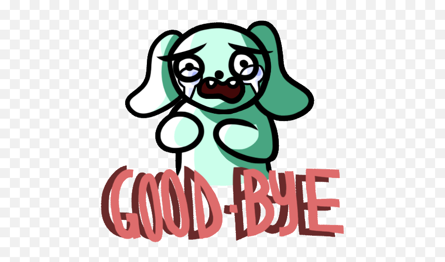 Goodbye Clipart Transparent - Sad Goodbye Cartoon Gif Emoji,Good Bye Emoji