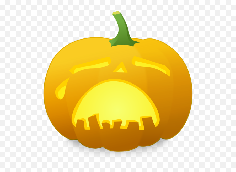 Sadness Halloween Pumpkin Yellow For - Sad Jack O Lantern Clipart Emoji,Pumpkin Facebook Emoticon