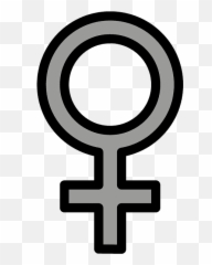 Female Sign Emoji Clipart - Femme Symbole