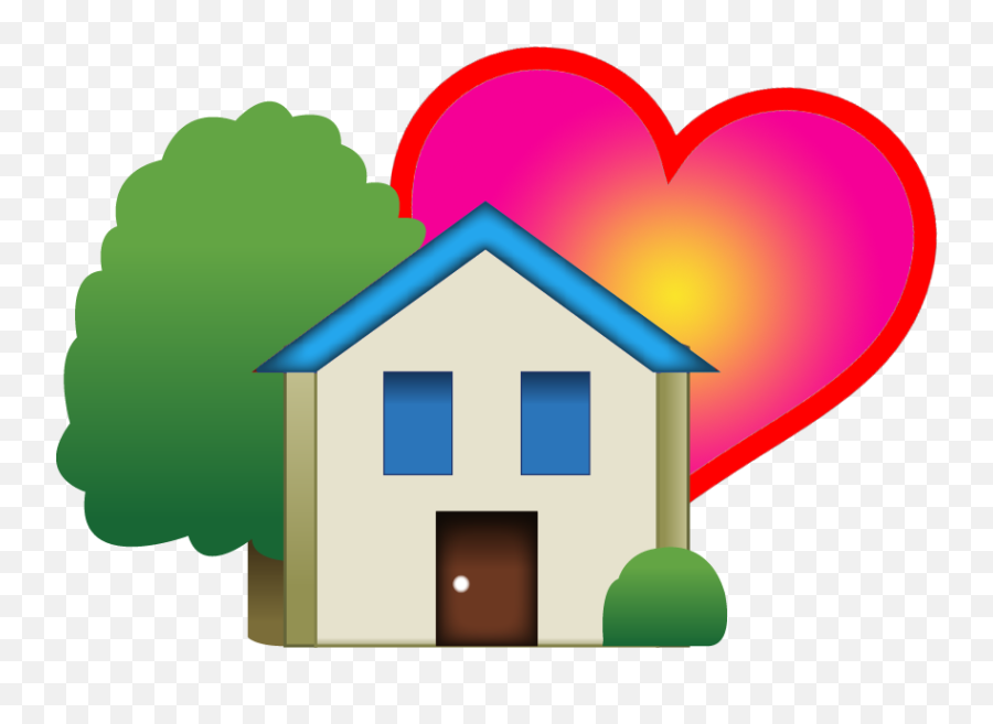Refinance Your Home Today - House Emoji With Heart,House Emoji
