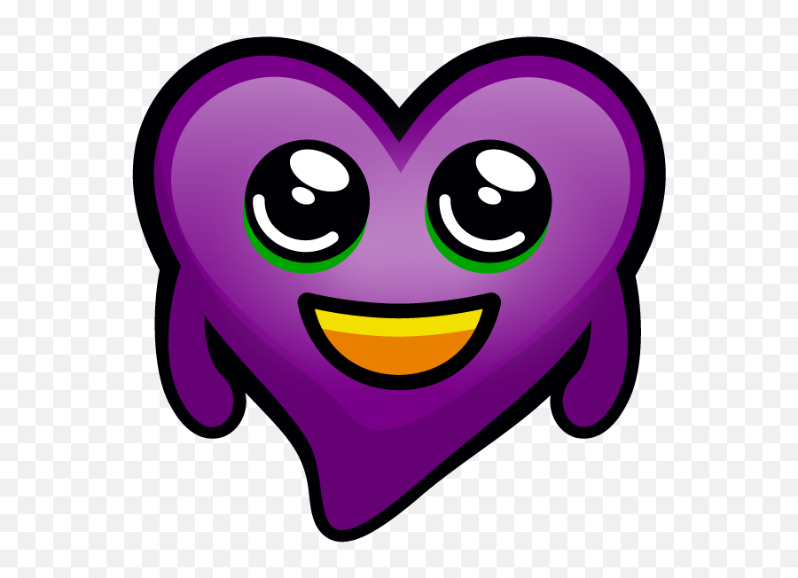 Purple Hearts - Smiley Emoji,Purple Emoji