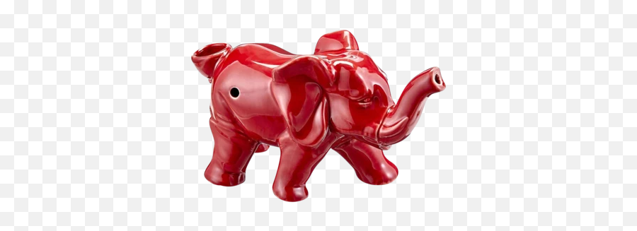 Lucky Elephant Ceramic Pipe Dry Pipes - Ceramic Elephant Pipe Emoji,Elephant Emoji