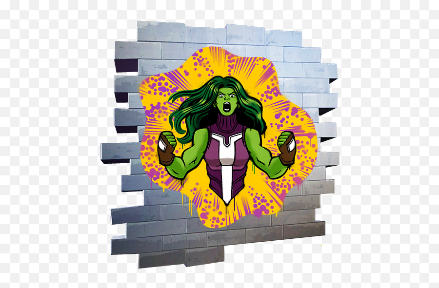 Fortnite She - Hulk Smash Spray Fade Out Fortnite Emoji,Fortnite Emoji
