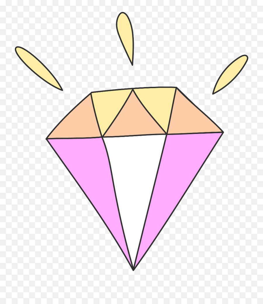 Jewel Clipart Colorful Diamond Jewel - Cute Pink Diamond Png Emoji,Jewel Emoji