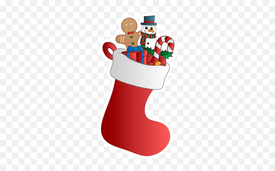 Christmas Pack - Stickers For Whatsapp Cute Christmas Stocking Clipart Emoji,Christmas Emojis For Android