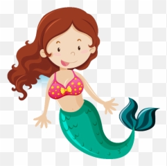 Scuba Mermaid Kids Birthday Party - Cute Clipart For Emoji