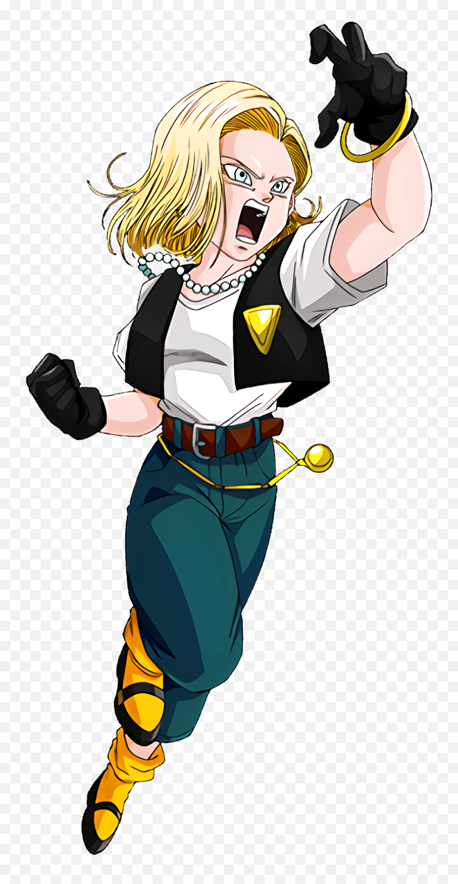 Mental Power That Continues To Resist - Dbz Android 18 Render Emoji,Superhero Emojis For Android
