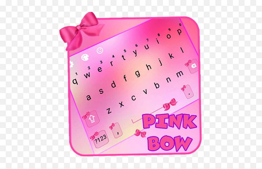 Pink Bow Keyboard Theme 115 Apk Download - Keyboardtheme Dot Emoji,Pink Bow Emoji